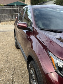 Honda CR-V side panel after detailing