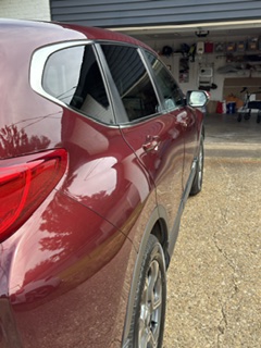 Honda CR-V door panels after detailing