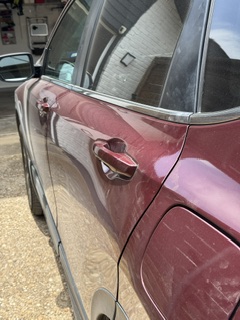 Honda CR-V door panels before detailing